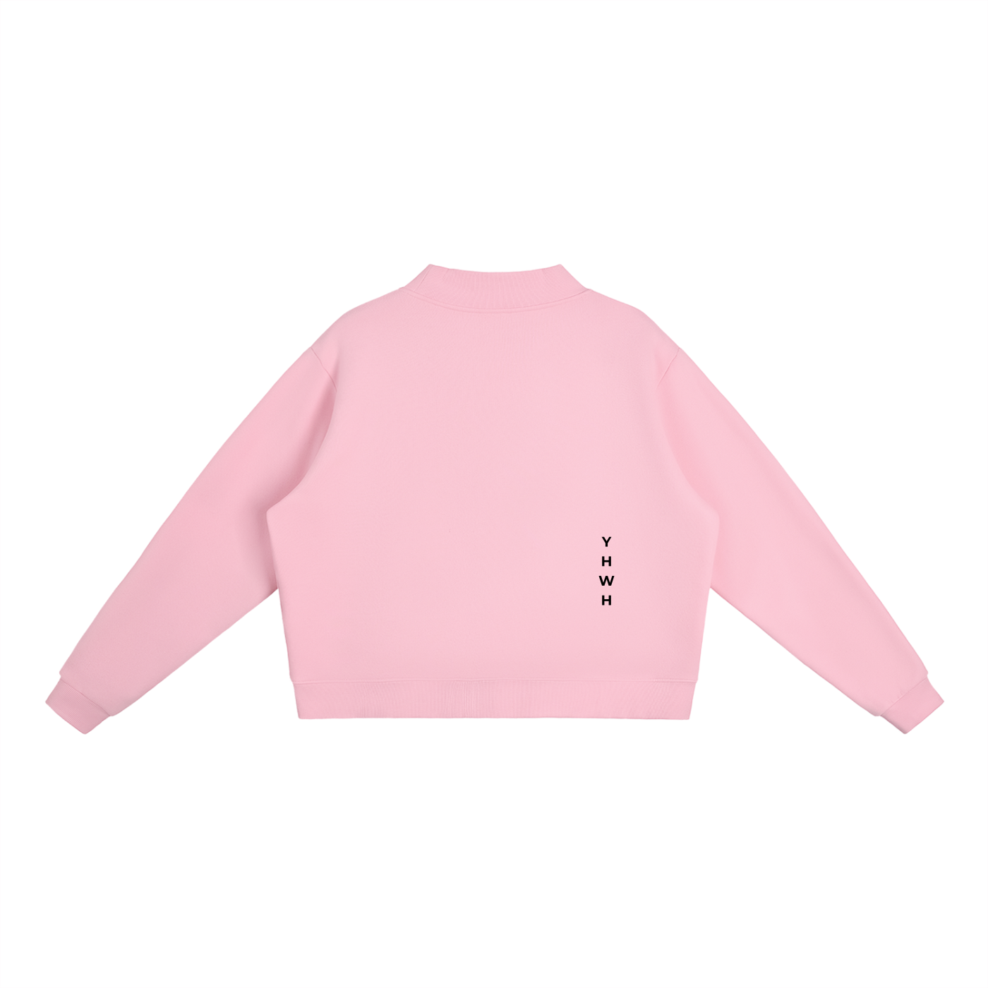 Womens Essential Fleece Mock-Neck Crew Sweatshirt