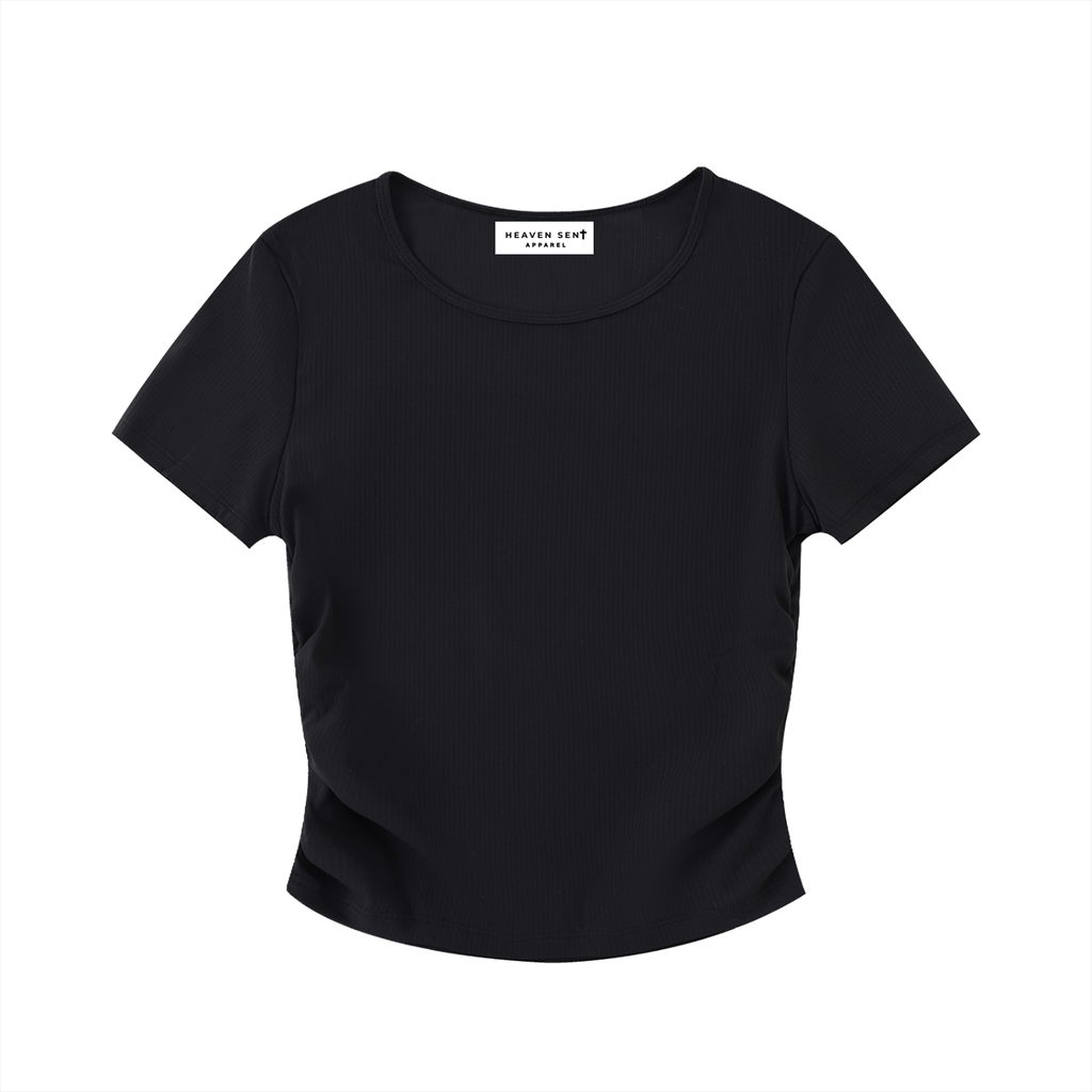 Ruched Bodycon Crop Top