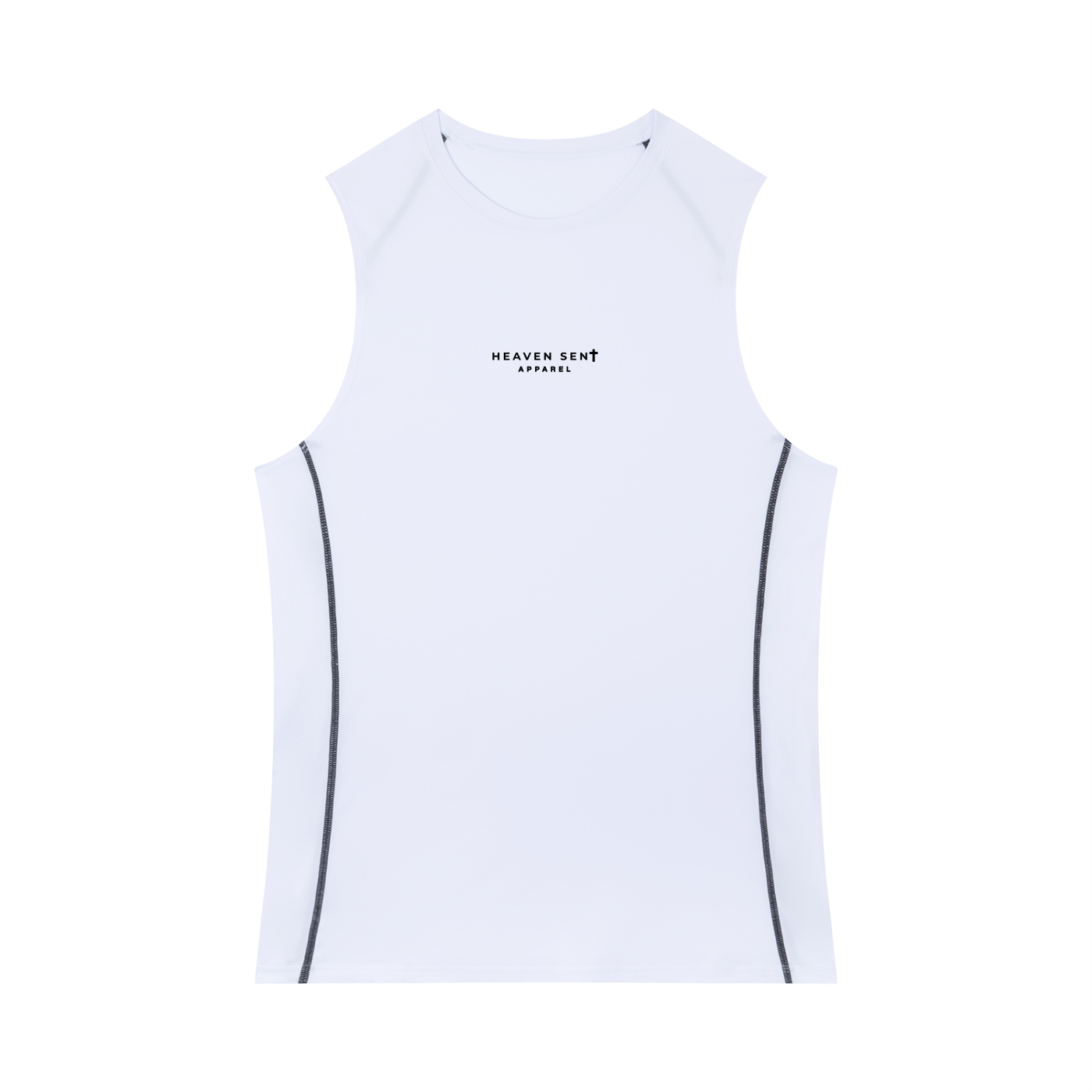 Men's Slim-Fit Topstitch Tank Top