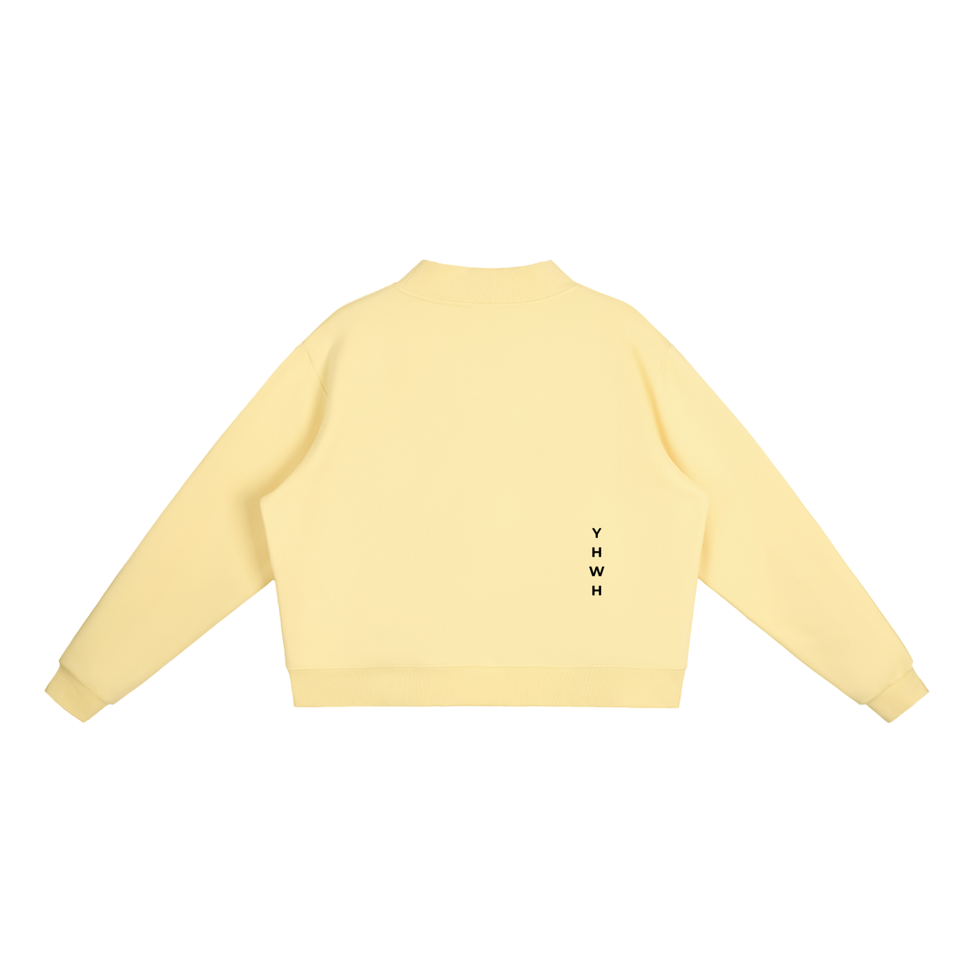 Womens Essential Fleece Mock-Neck Crew Sweatshirt